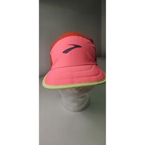 NWT Brooks Running Lightweight Packable Hat OSFM Cherry Tomato Neon Pink